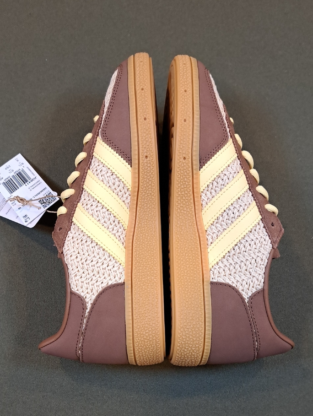 Adidas Handball Spezial - Color: Brown/Orange/Gum - Size: Women 8 - Picture 7 of 11